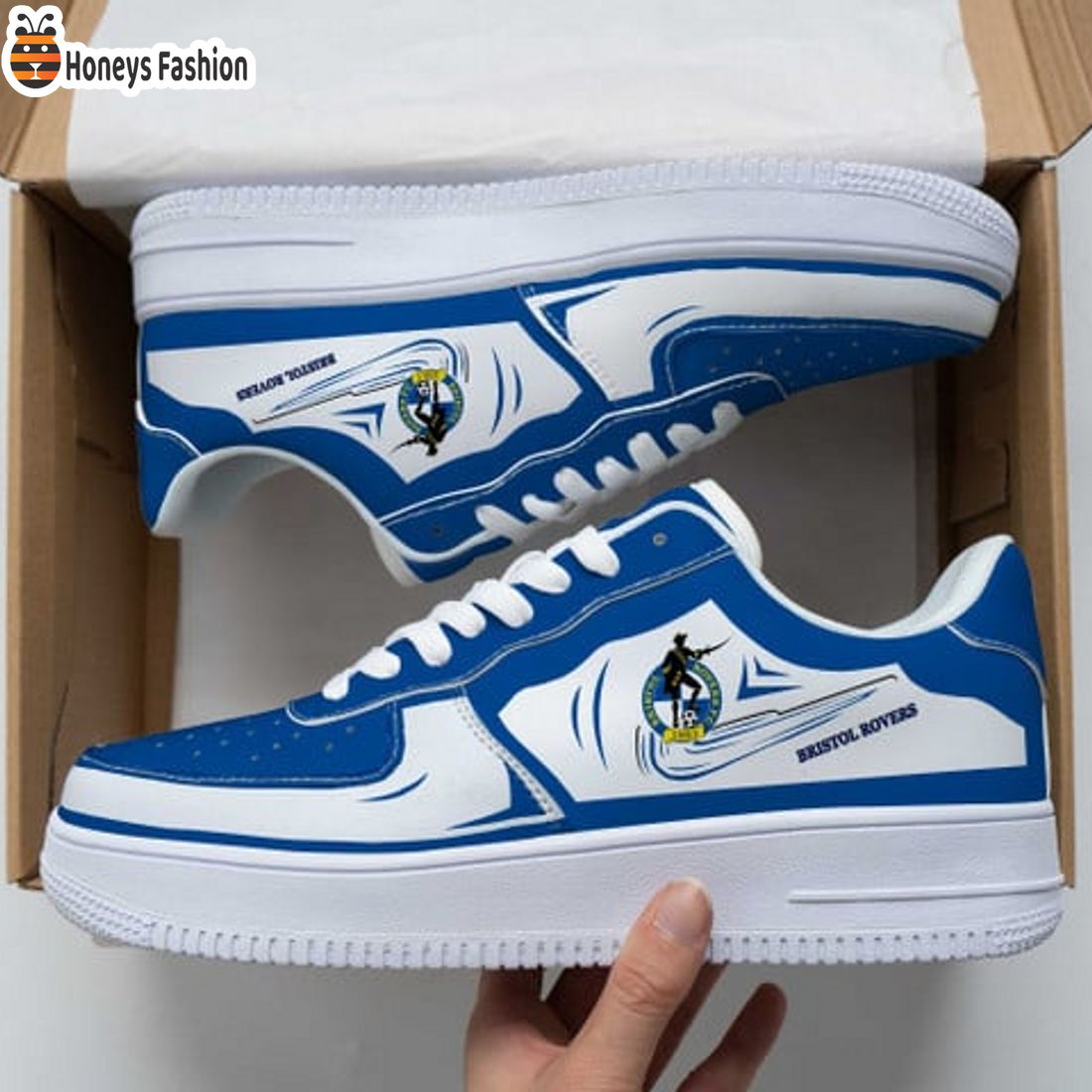 TRENDING Bristol Rovers EFL Championship Nike Air Force 1 Sneakers