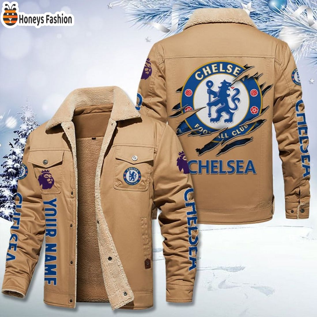 TRENDING Chelsea FC Fleece Leather Jacket