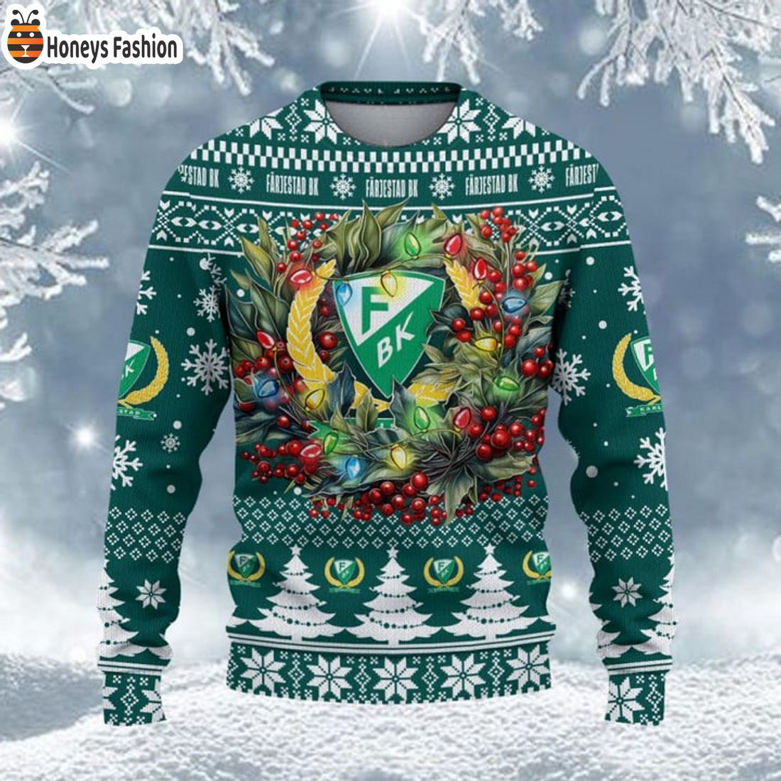 TRENDING Farjestad BK SHL & HockeyAllsvenskan Ugly Christmas Sweater