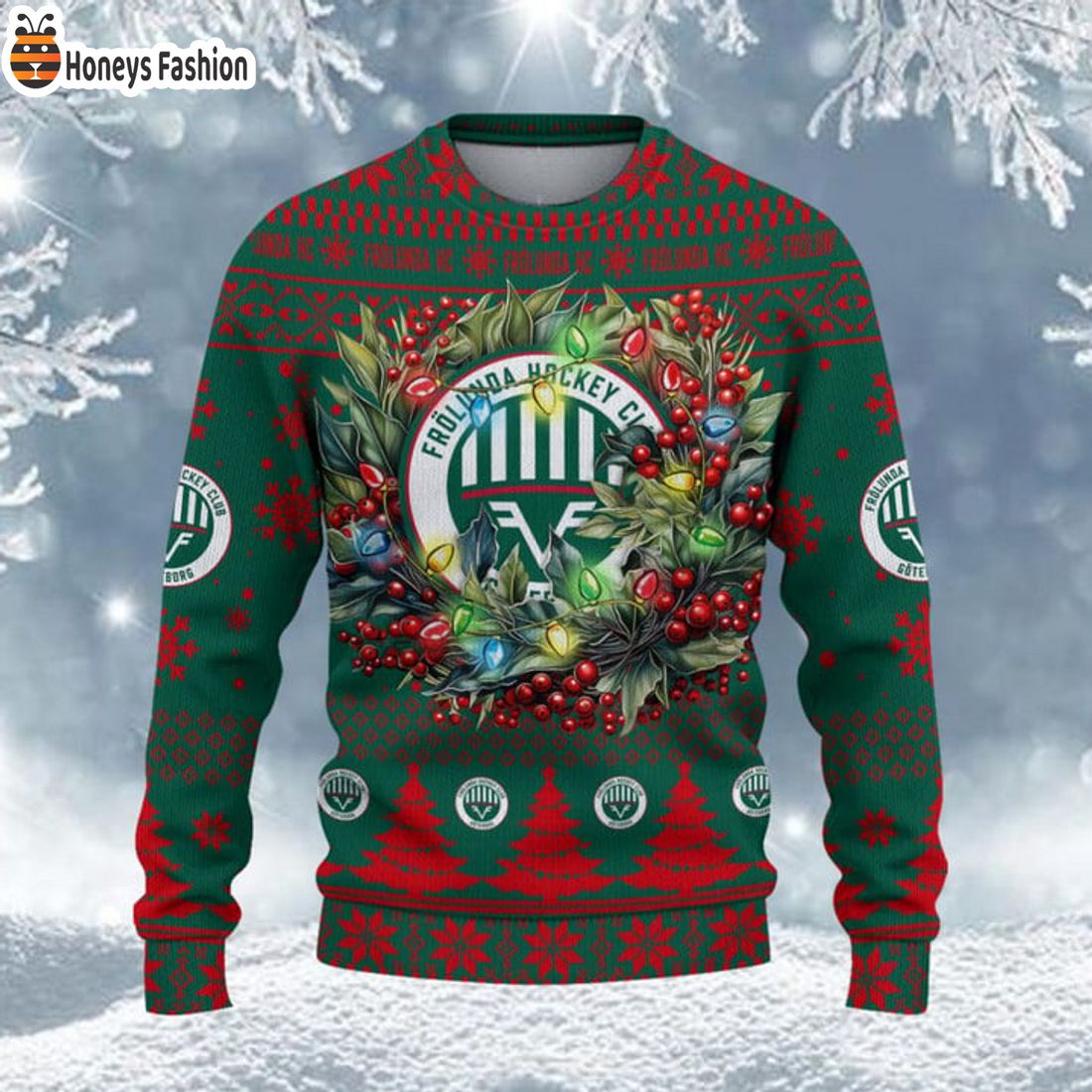 TRENDING Frolunda HC SHL & HockeyAllsvenskan Ugly Christmas Sweater