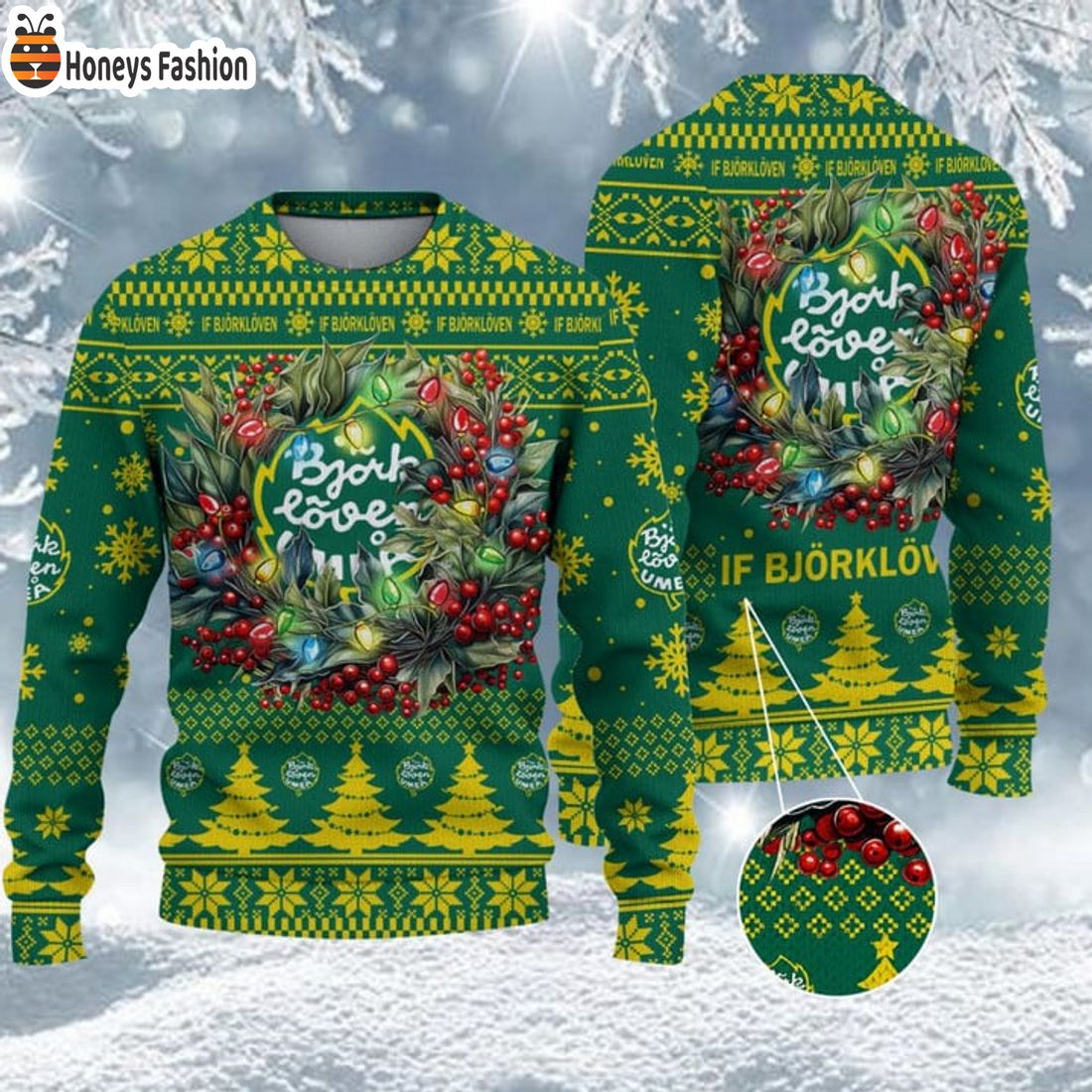 TRENDING IF Björklöven SHL & HockeyAllsvenskan Ugly Christmas Sweater