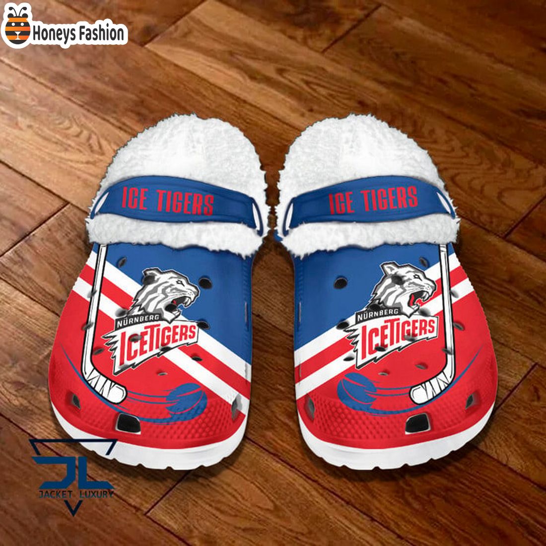 TRENDING Nurnberg Ice Tigers DEL Krokodile Fleece Crocs