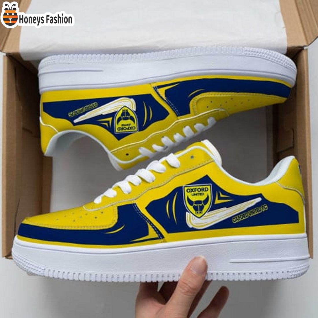 TRENDING Oxford United FC EFL Championship Nike Air Force 1 Sneakers