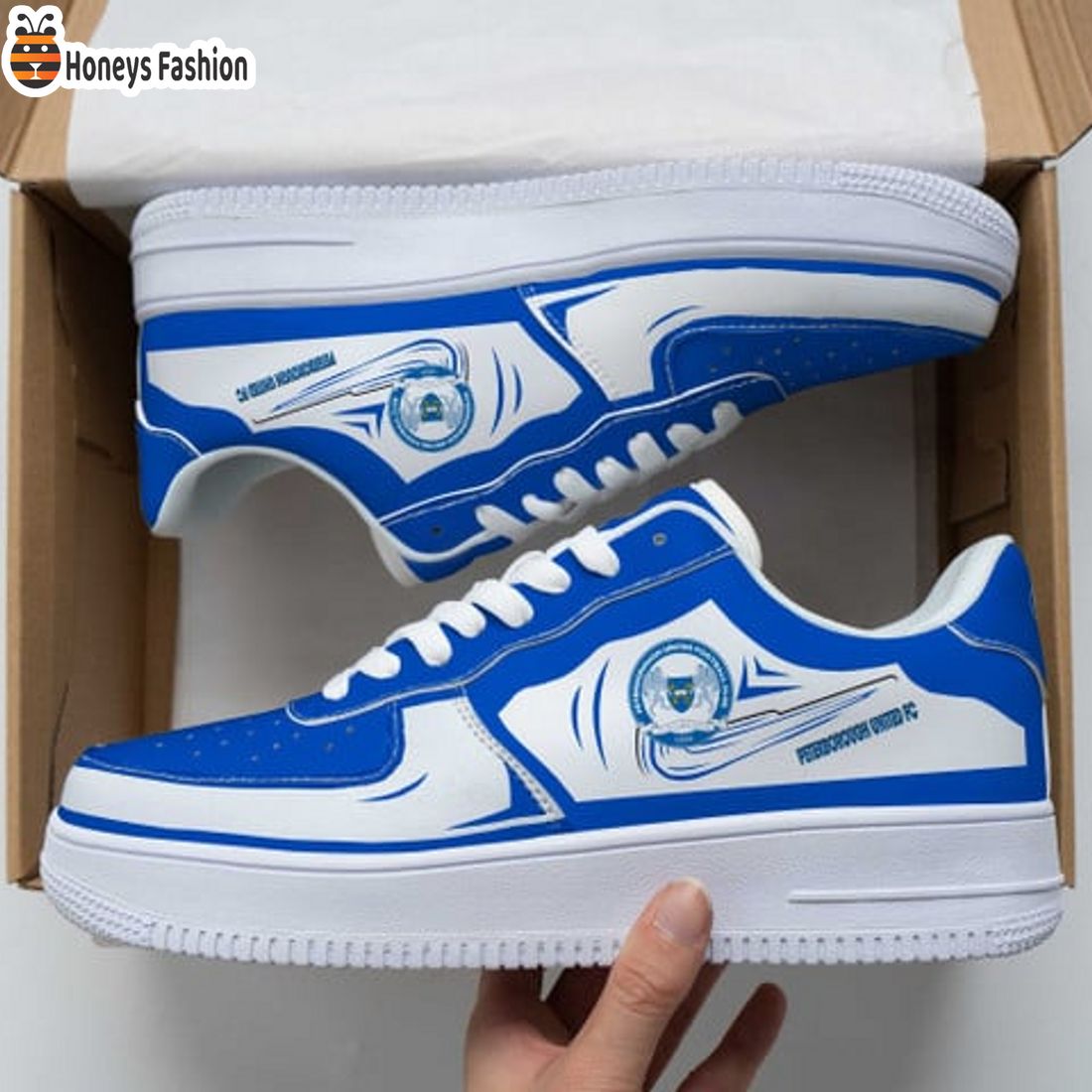 TRENDING Peterborough United FC EFL Championship Nike Air Force 1 Sneakers