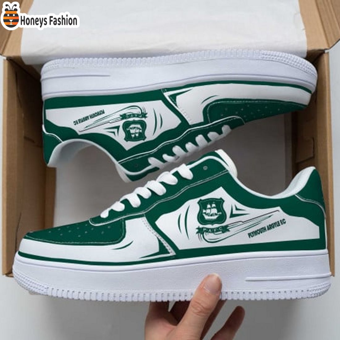 TRENDING Plymouth Argyle FC EFL Championship Nike Air Force 1 Sneakers