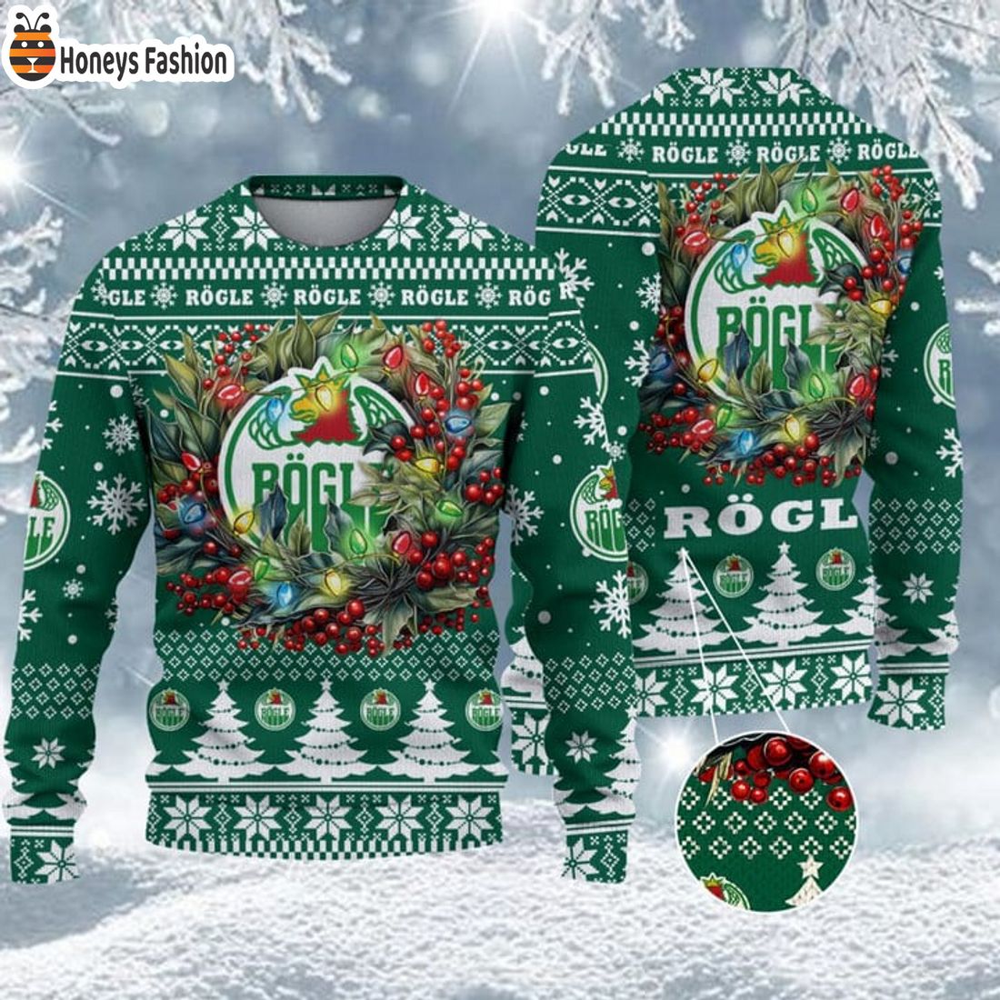 TRENDING Rogle BK SHL & HockeyAllsvenskan Ugly Christmas Sweater