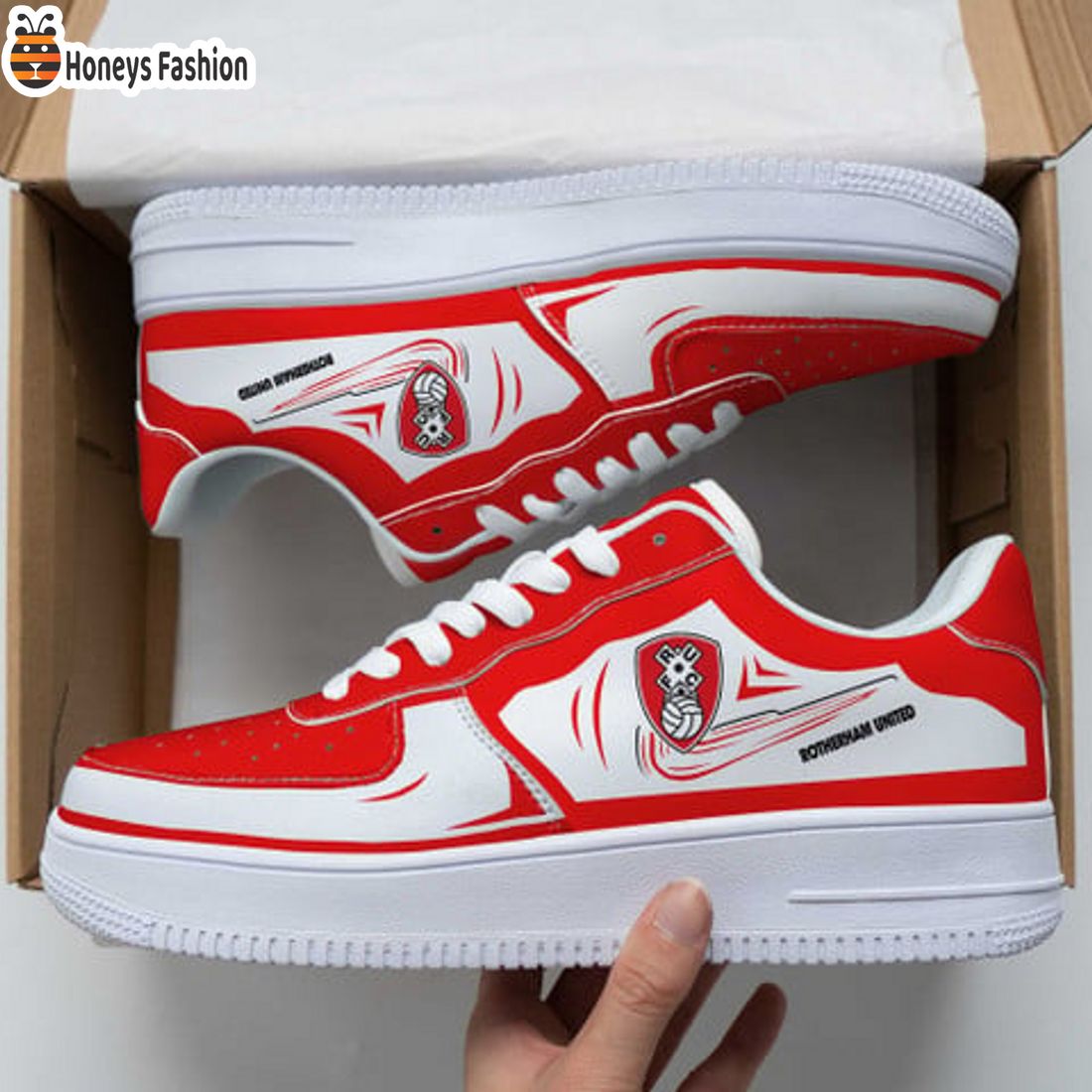 TRENDING Rotherham United EFL Championship Nike Air Force 1 Sneakers