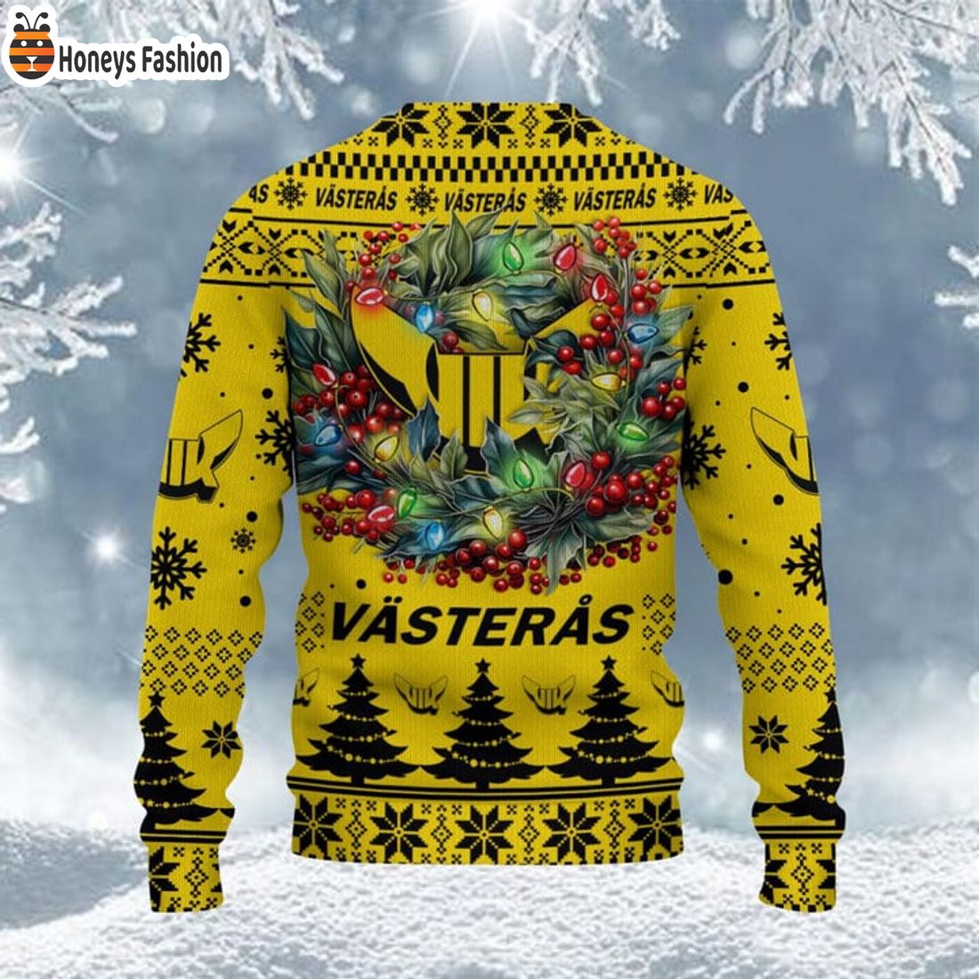 TRENDING VIK Vasteras HK SHL & HockeyAllsvenskan Ugly Christmas Sweater