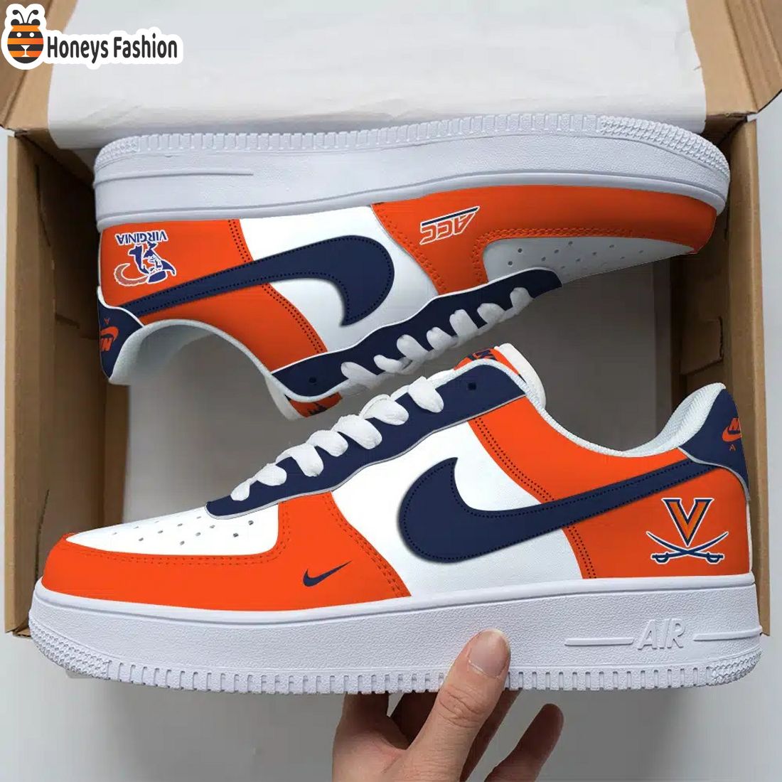 Virginia Cavaliers Air Force Custom Nike Air Force Sneaker