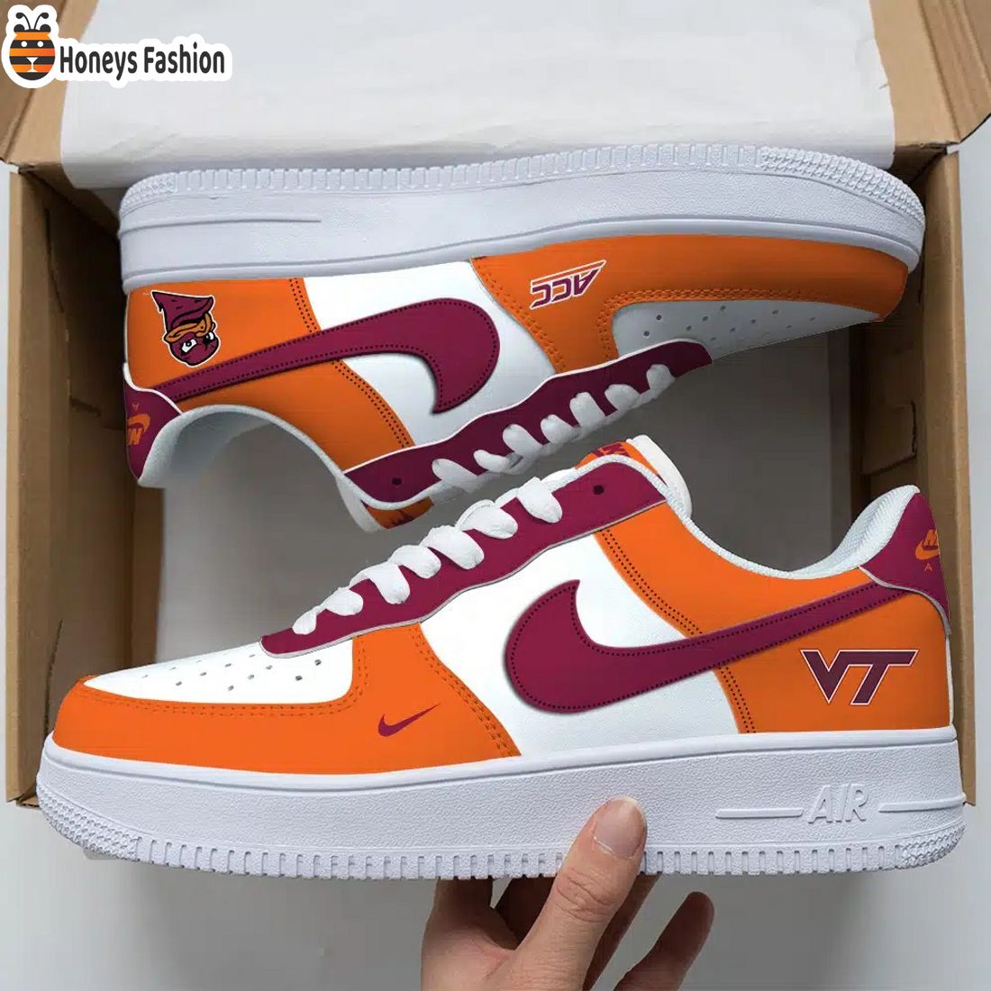 Virginia Tech Hokies Air Force Custom Nike Air Force Sneaker