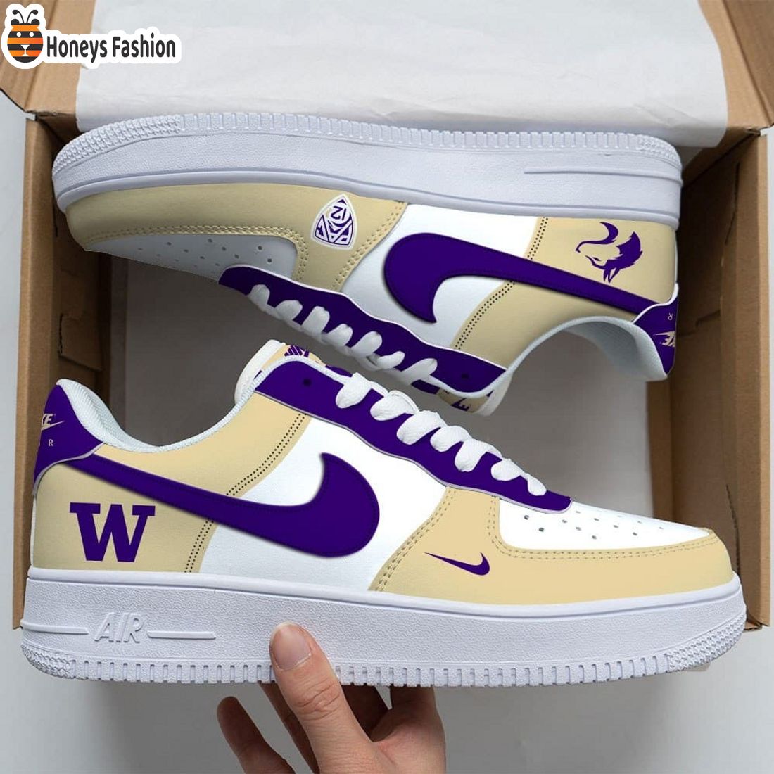 Washington Huskies Air Force Custom Nike Air Force Sneaker