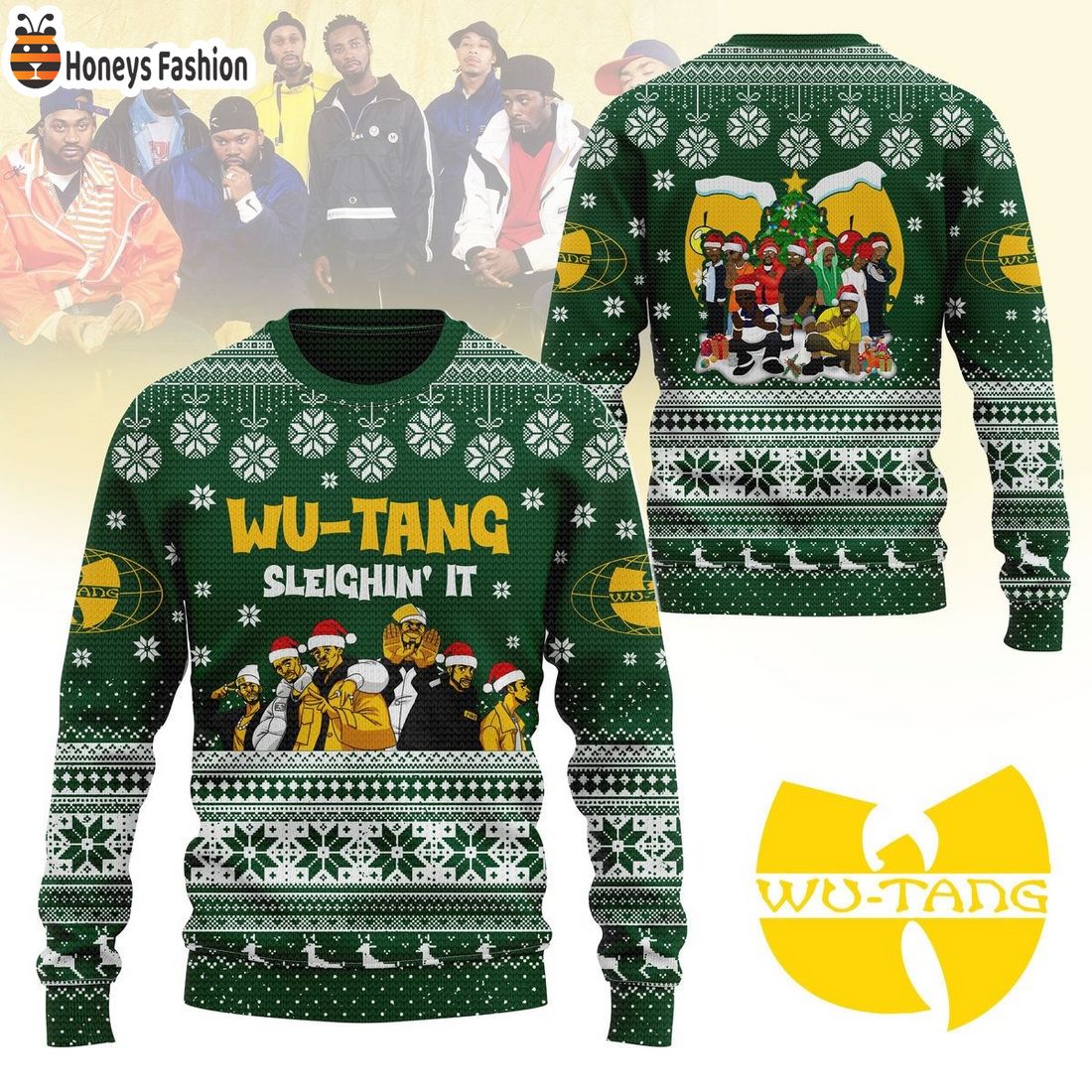 Wu-Tang Sleighin It Ugly Christmas Sweater