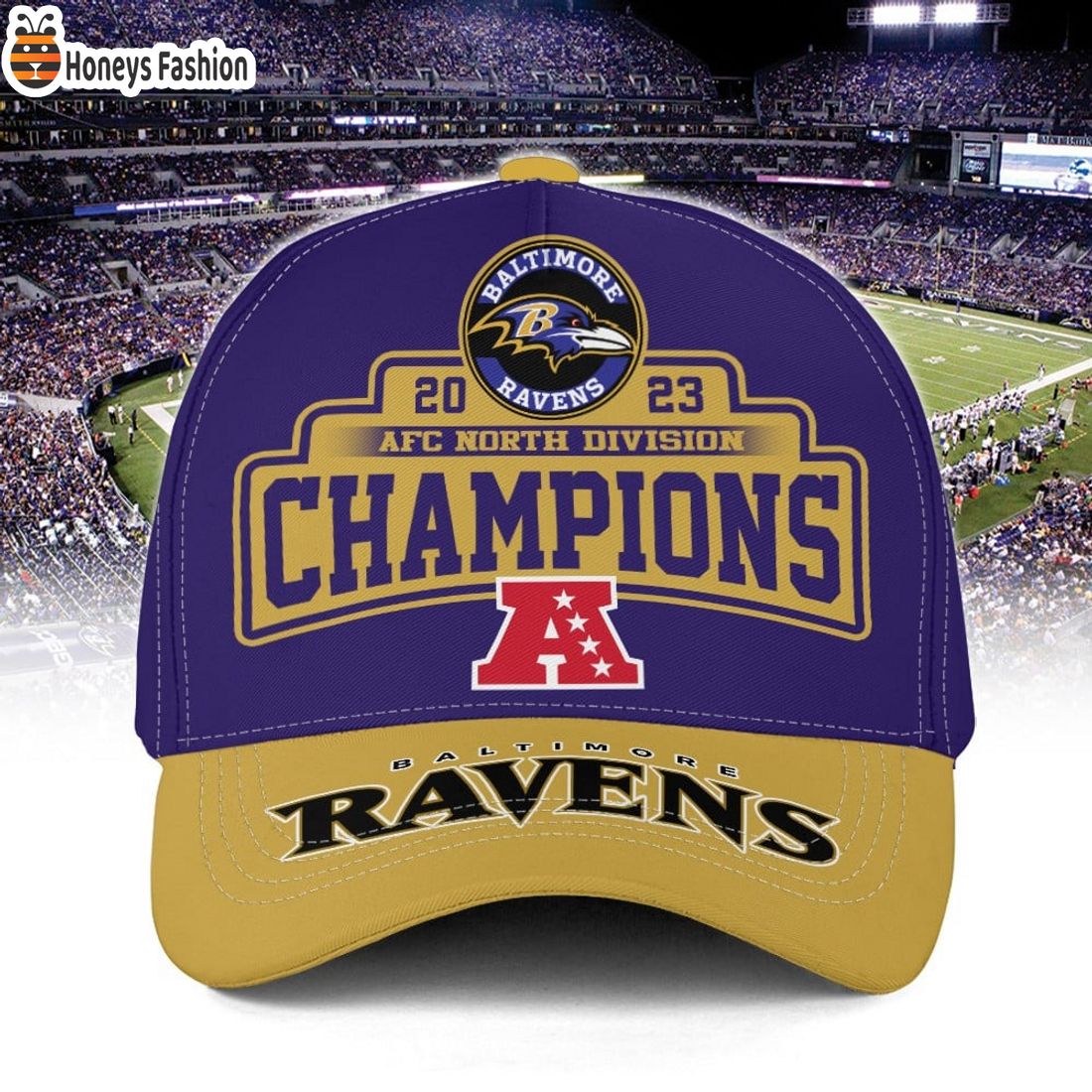 Baltimore Ravens 2023 AFC North Division Champions Classic Cap