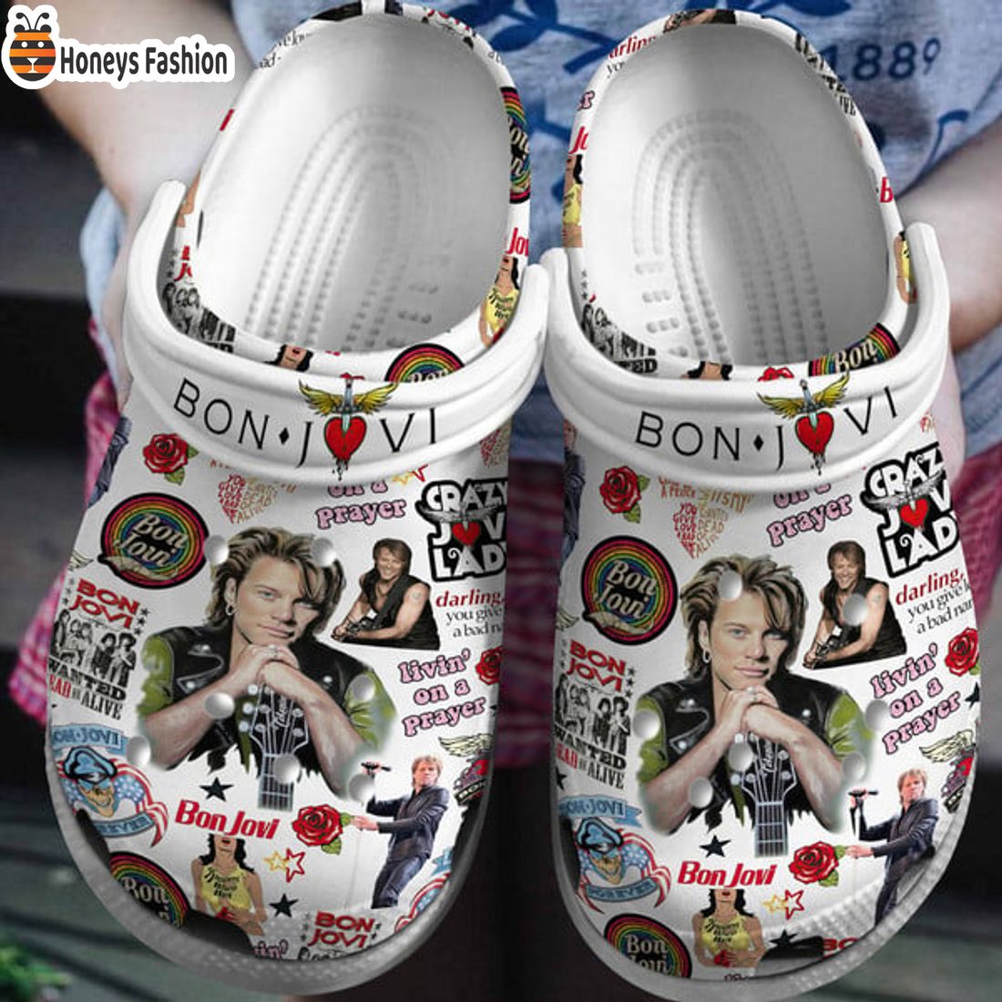 BEST SELLER Bon Jovi Livin’ On A Prayer Crocs Clog Shoes