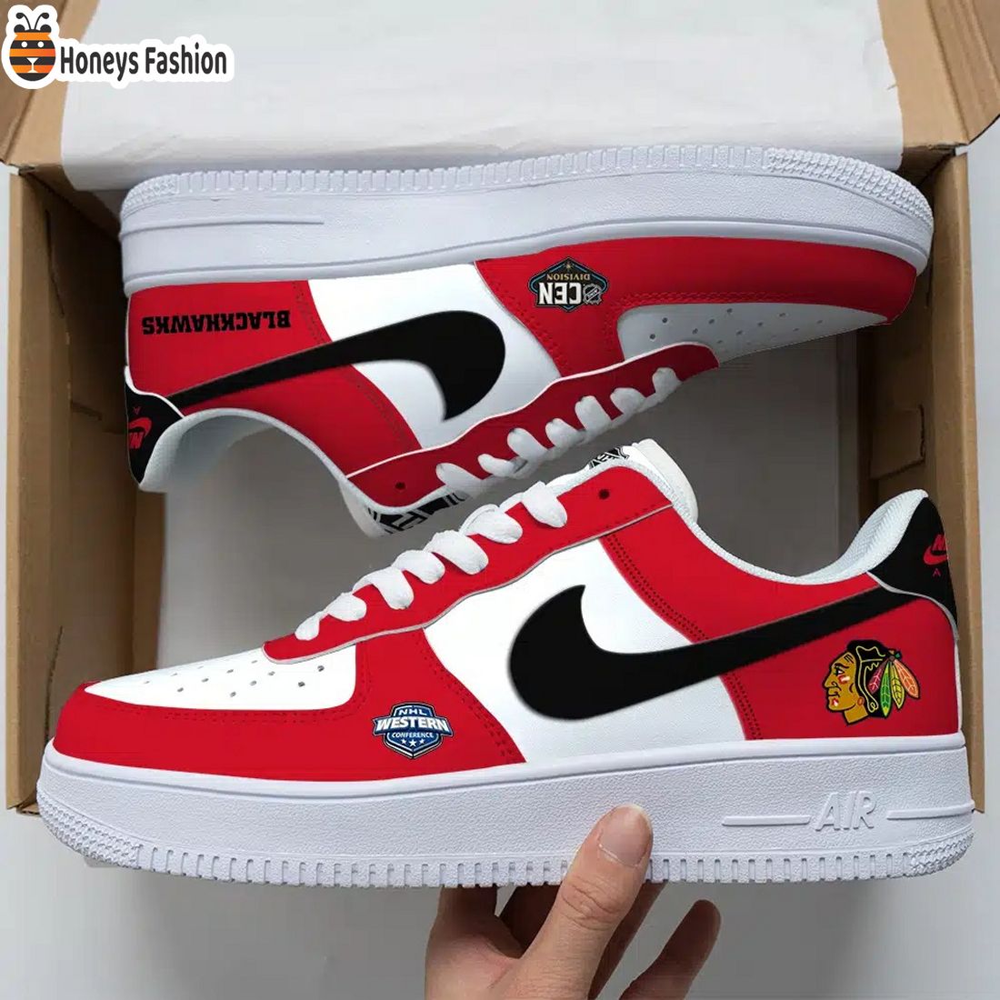 Chicago Blackhawks NHL Air Force Custom Nike Air Force Sneaker