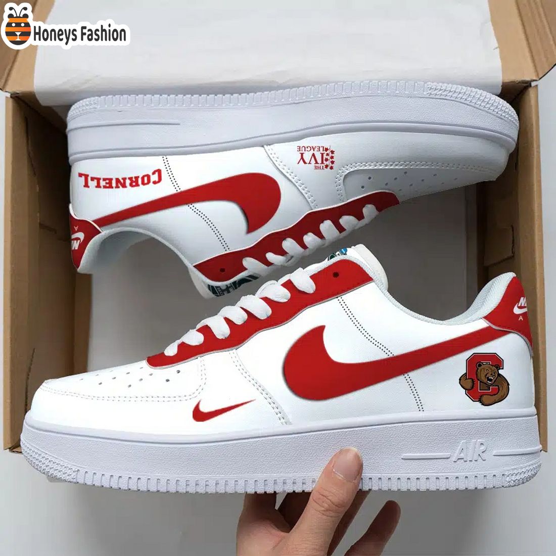 Cornell Big Red NCAA Air Force Custom Nike Air Force Sneaker