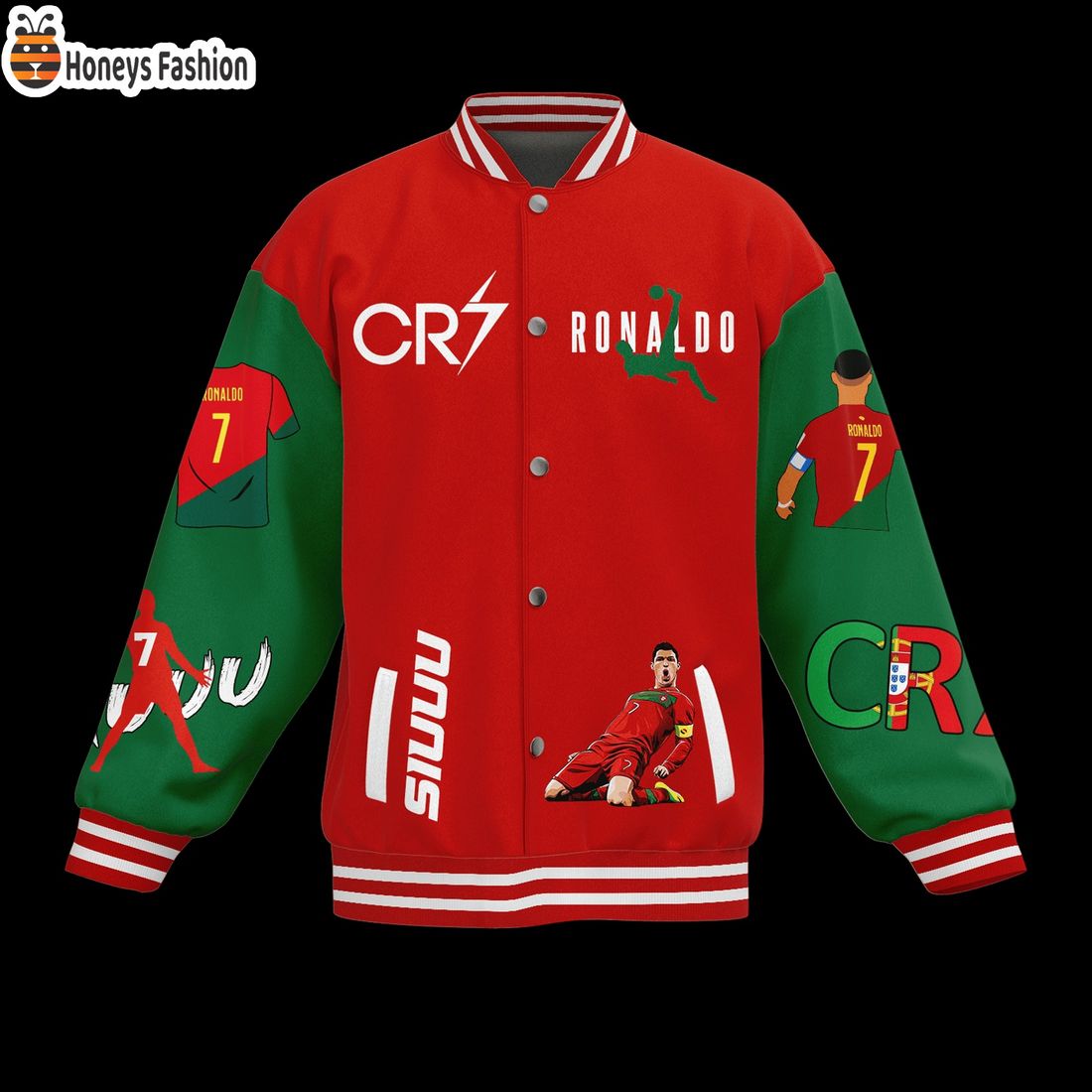 CR7 Cristiano Ronaldo Siuu baseball jacket
