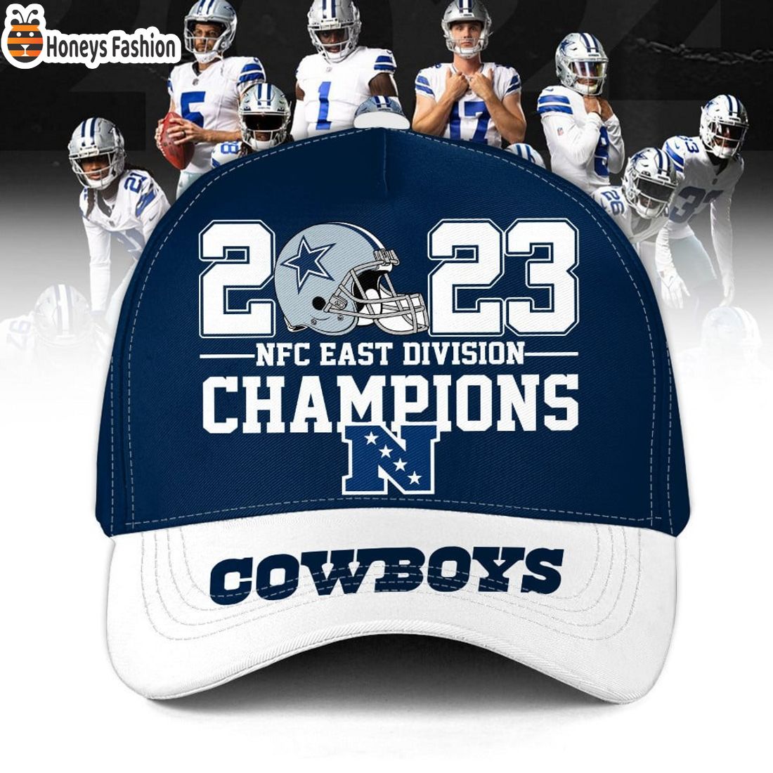 Dallas Cowboys 2023 NFC East Division Champions Go Cowboys Classic Cap