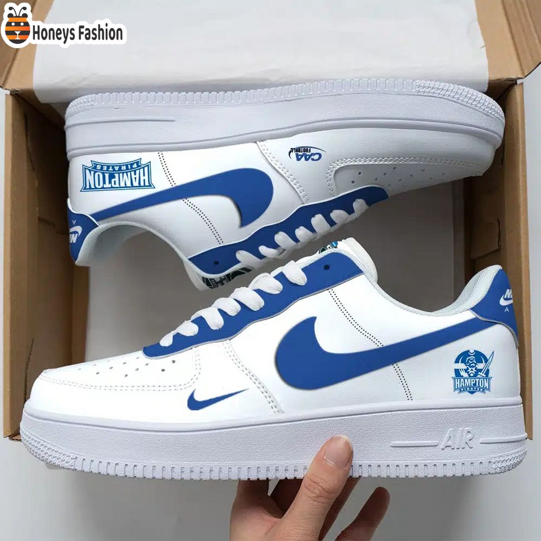 Hampton Pirates NCAA Air Force Custom Nike Air Force Sneaker