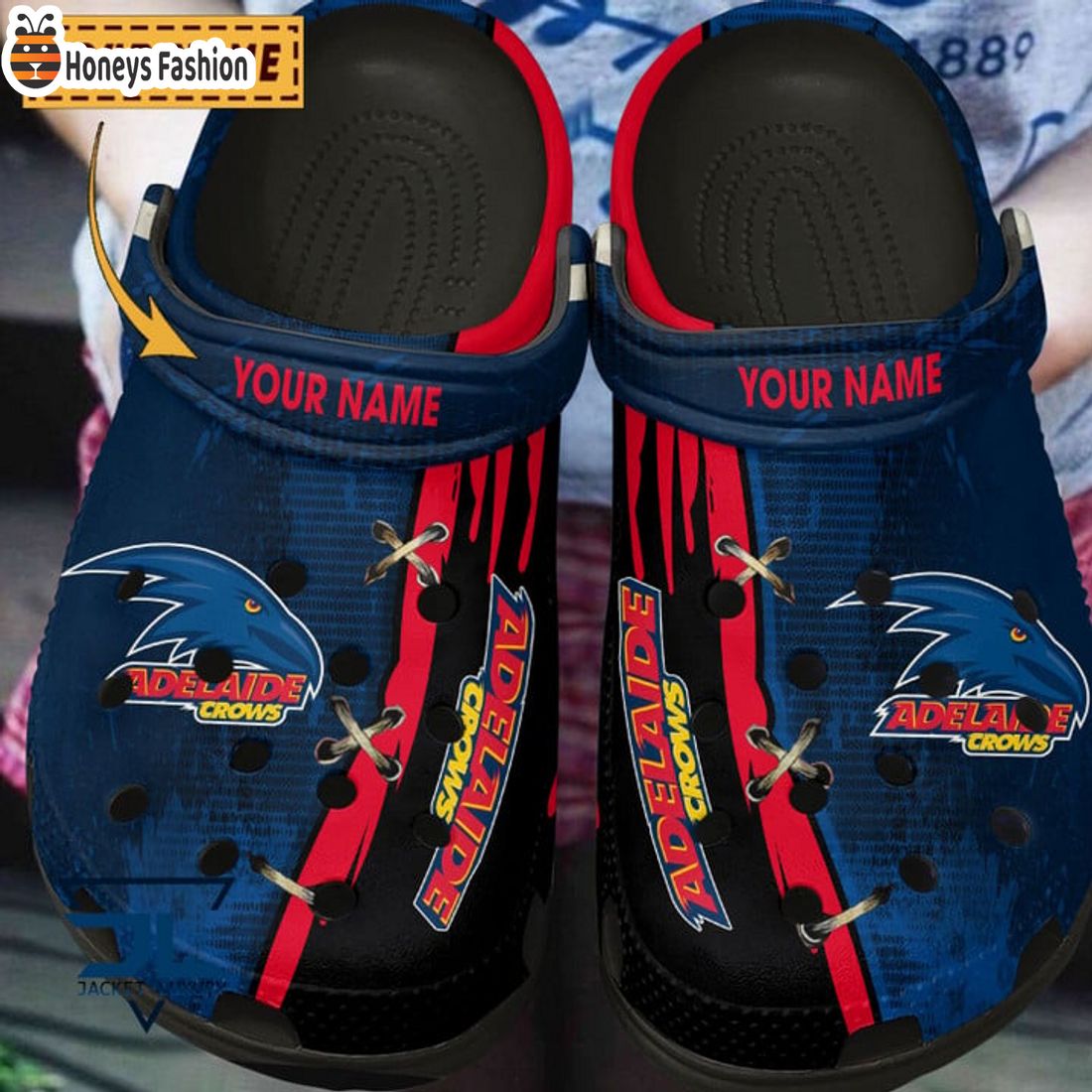 HOT Adelaide Football Club Custom Name Crocs Clog Shoes