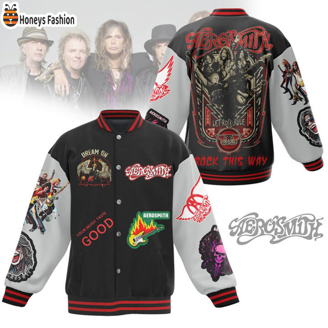 HOT Aerosmith Your Music Taste GOOD Baseball Jacket