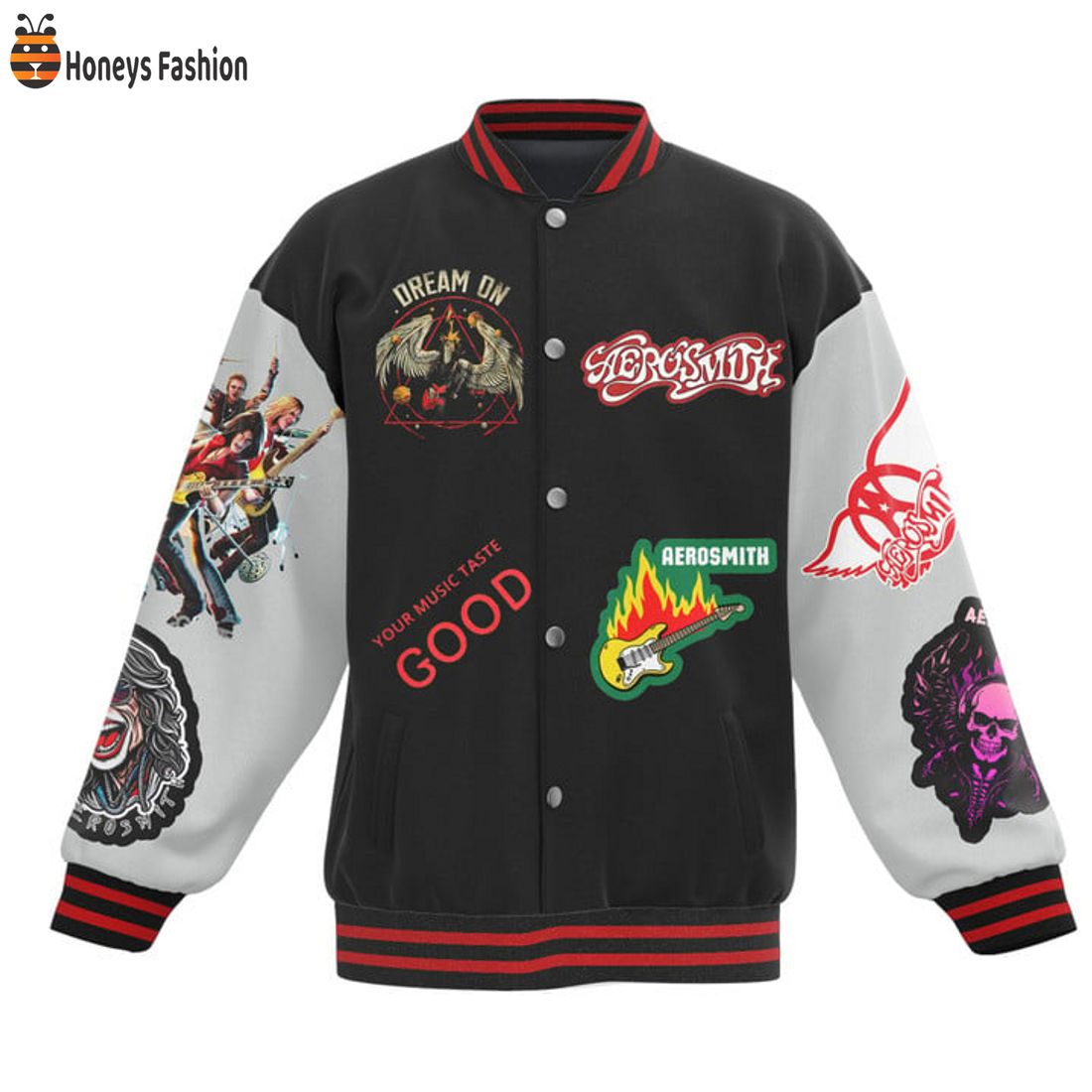 HOT Aerosmith Your Music Taste GOOD Baseball Jacket