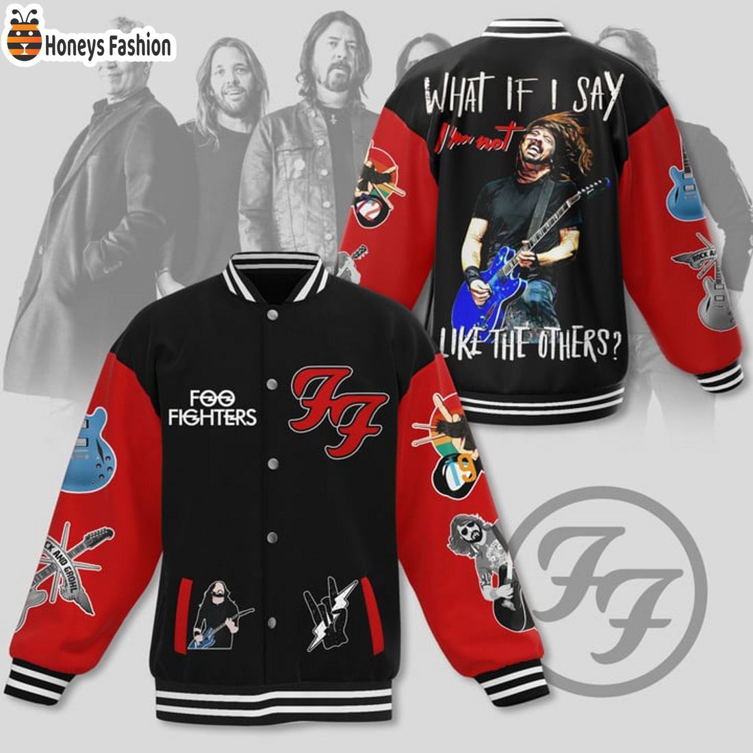 HOT Foo Fighter What If I Say Like The Others Baseball Jacket