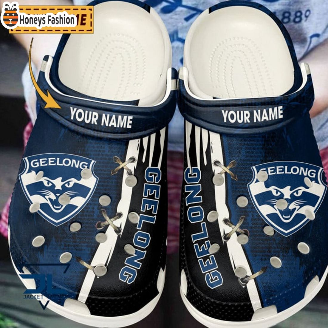 HOT Geelong Football Club Custom Name Crocs Clog Shoes