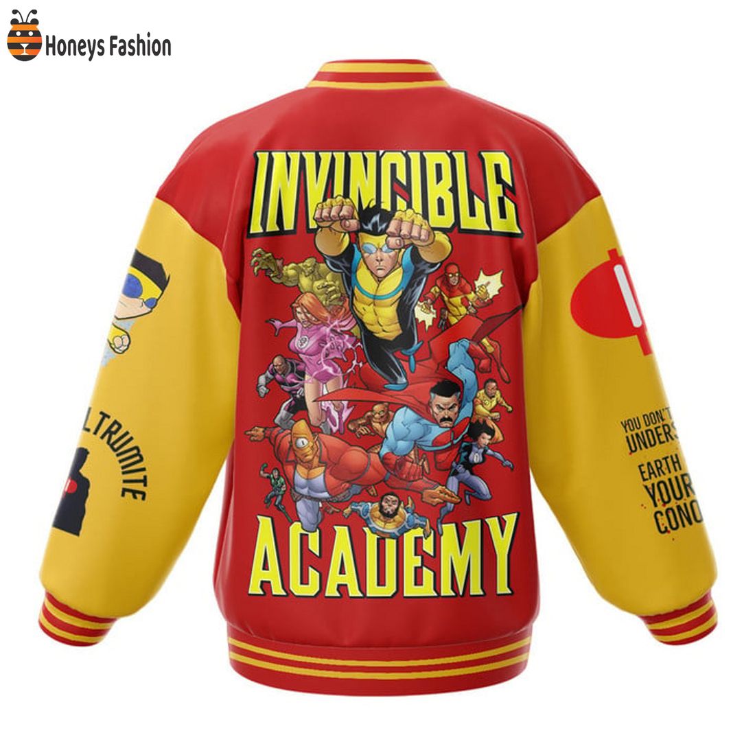 HOT Invincible Upsate University Think Mark Think Baseball Jacket