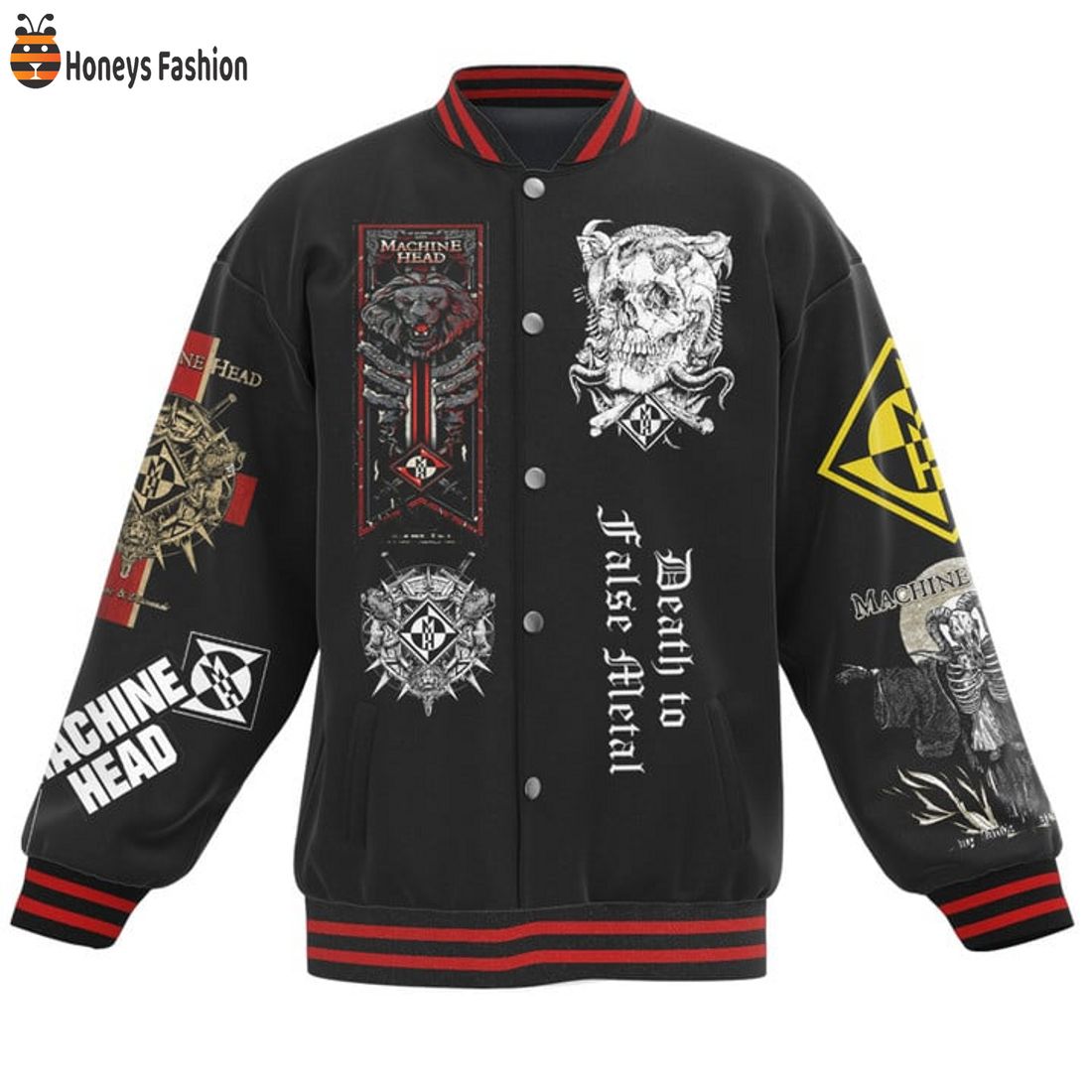 HOT Machine Head Death to False Metal Baseball Jacket