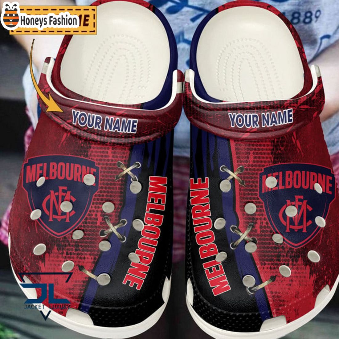 HOT Melbourne Football Club Custom Name Crocs Clog Shoes