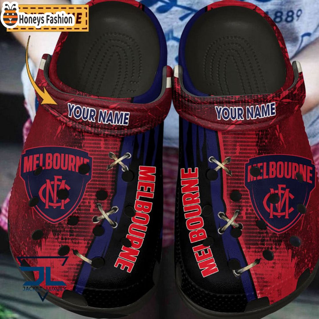 HOT Melbourne Football Club Custom Name Crocs Clog Shoes