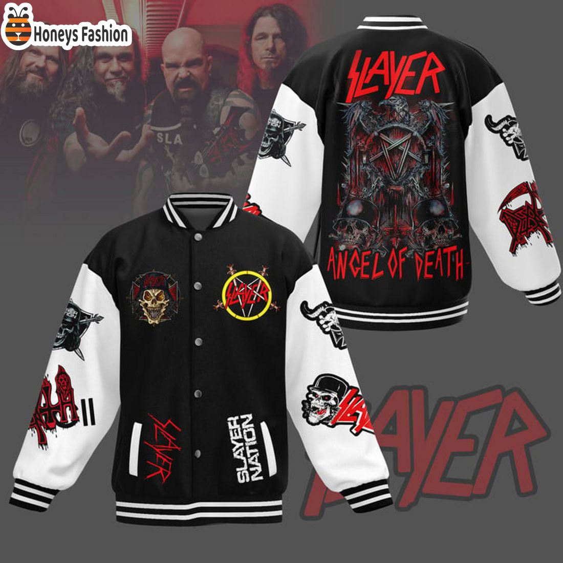 HOT Slayer Nation Angel Of DeathBaseball Jacket