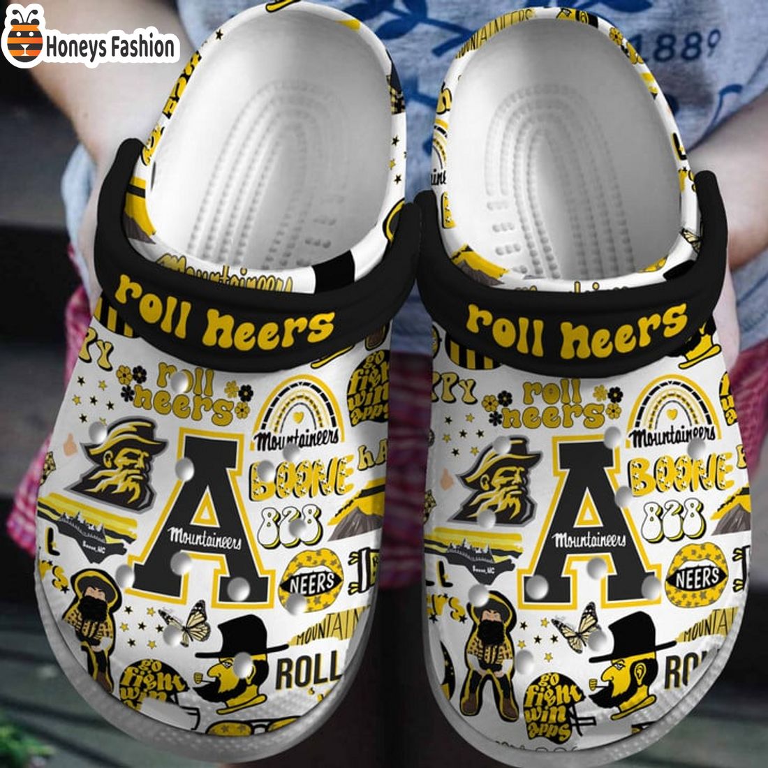 HOT TRENDING Appalachian State Mountaineers Roll Neers Crocs Clog Shoes