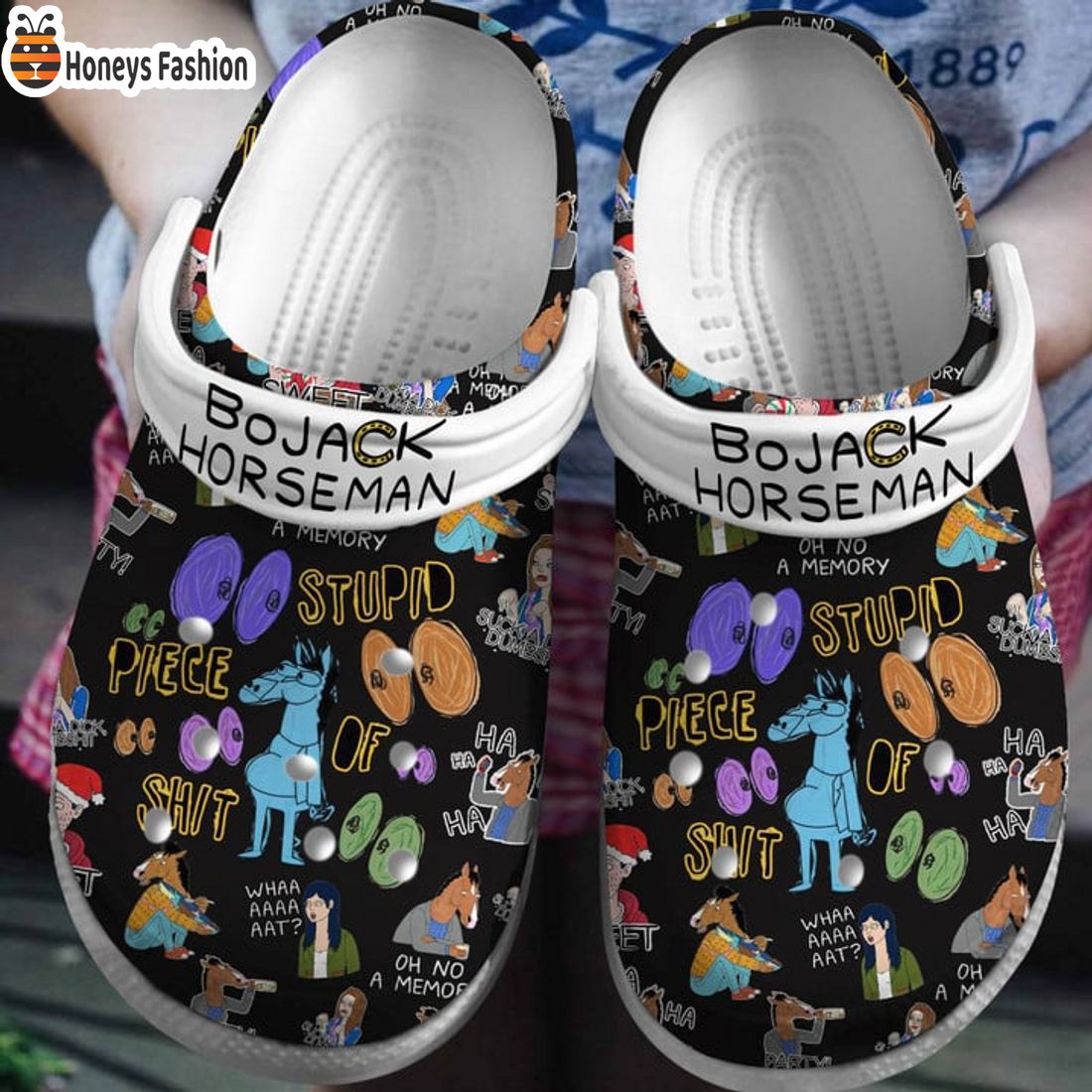 HOT TRENDING BoJack Horseman Stupid Piece Of Shit Crocs Clog Shoes