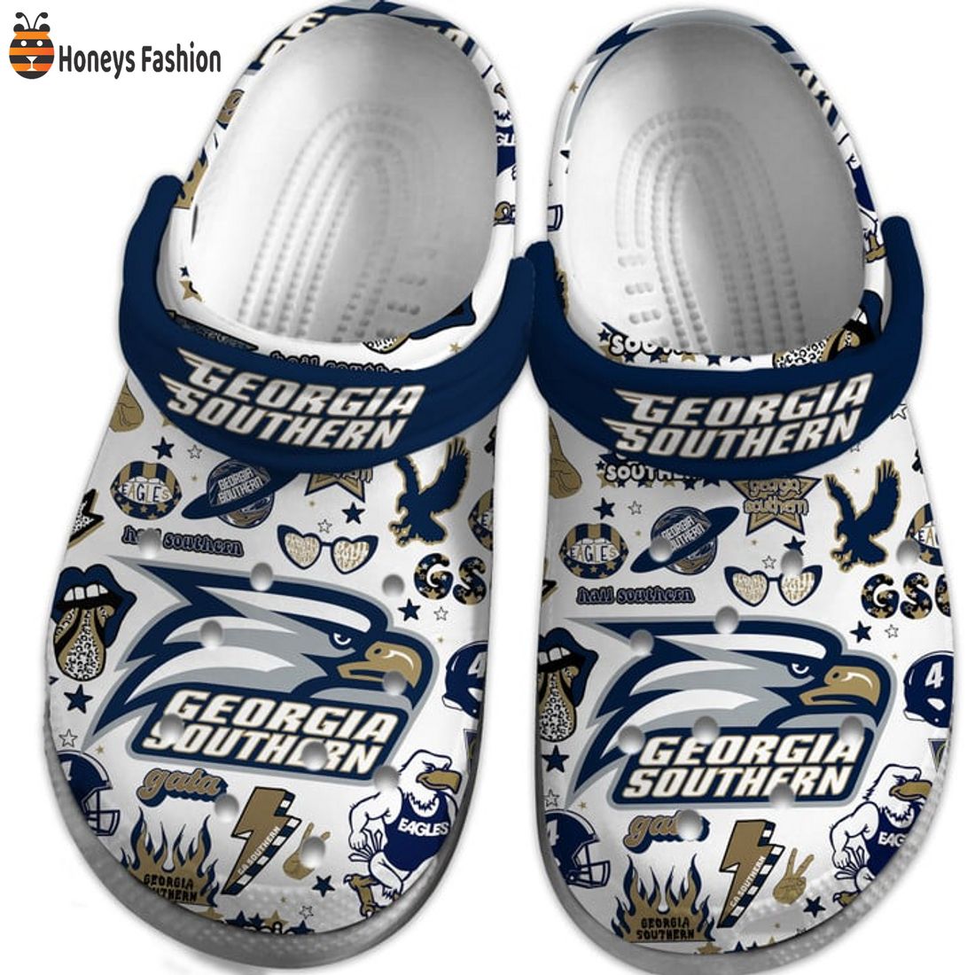 HOT TRENDING Georgia Southern Eagles GA Southern Stickers Crocs Clog Shoes