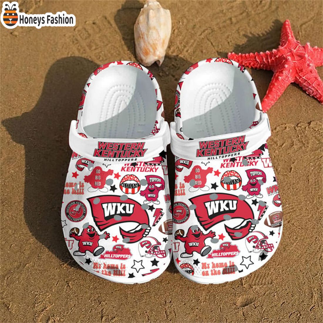 HOT TRENDING Western Kentucky Hilltoppers Go Big Red Crocs Clog Shoes