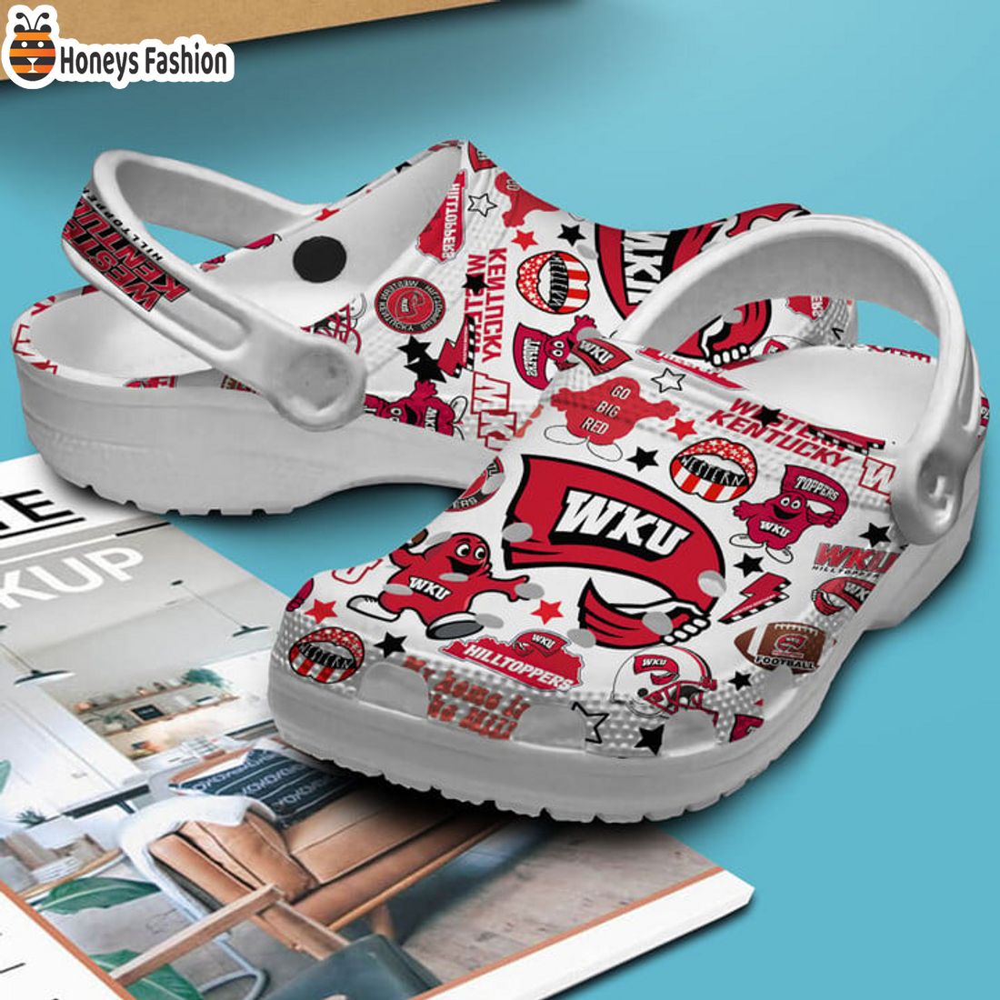 HOT TRENDING Western Kentucky Hilltoppers Go Big Red Crocs Clog Shoes