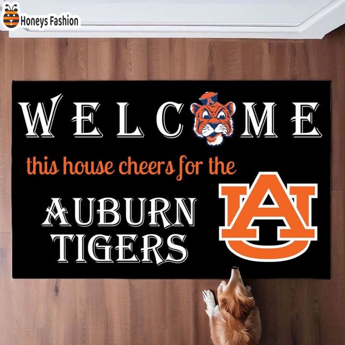 HOT Welcome This House Cheers For The Auburn Tigers Doormat