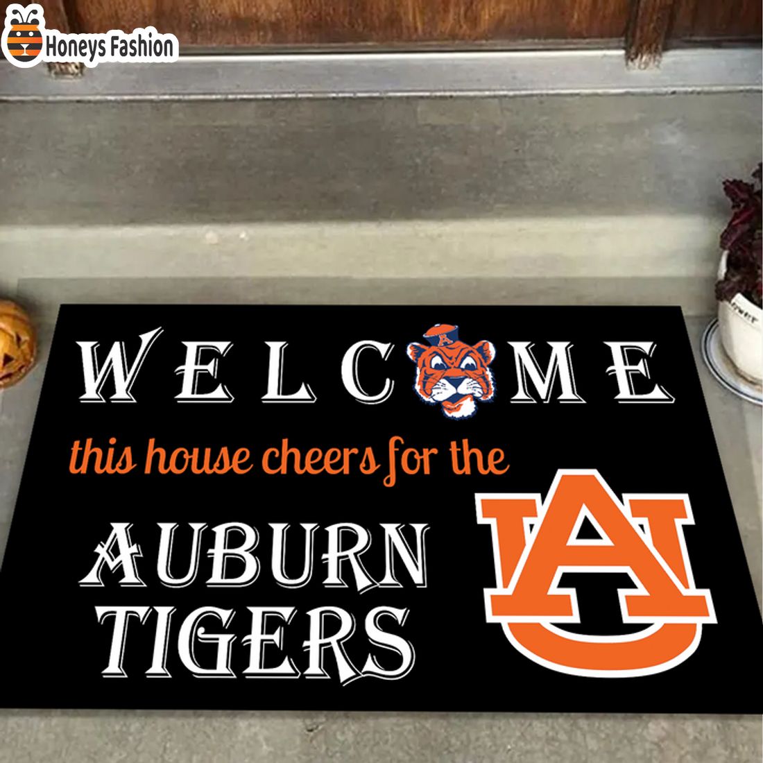 HOT Welcome This House Cheers For The Auburn Tigers Doormat