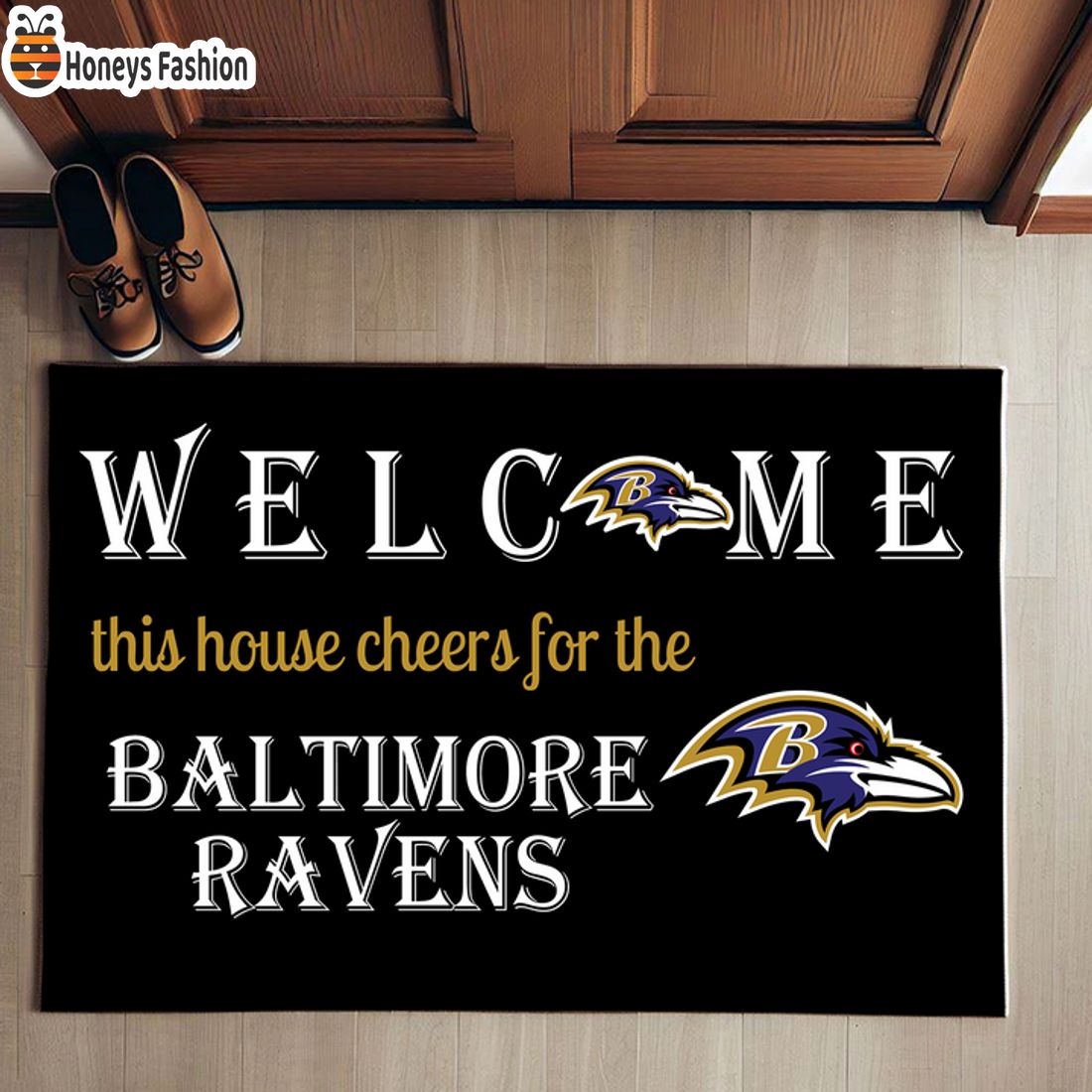 HOT Welcome This House Cheers For The Baltimore Ravens Doormat