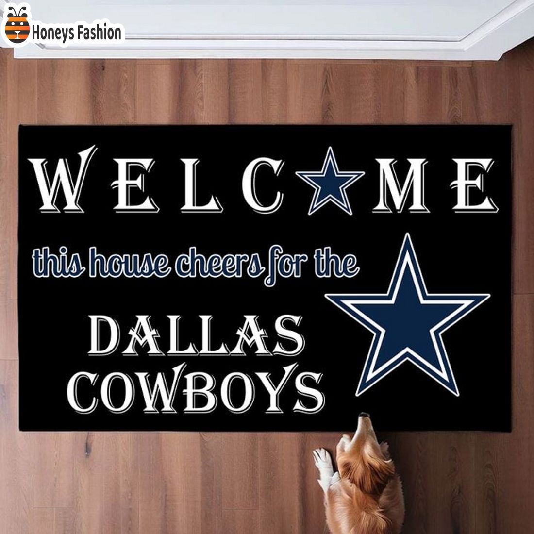 HOT Welcome This House Cheers For The Dallas Cowboys Doormat