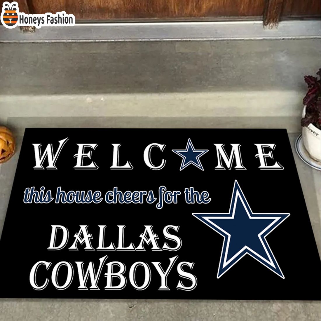 HOT Welcome This House Cheers For The Dallas Cowboys Doormat