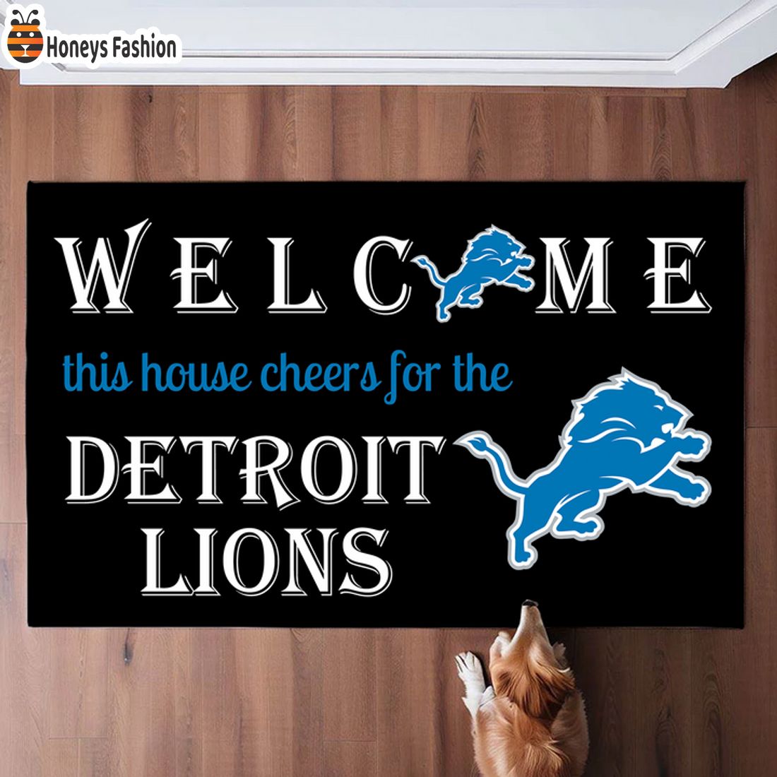 HOT Welcome This House Cheers For The Detroit Lions Doormat