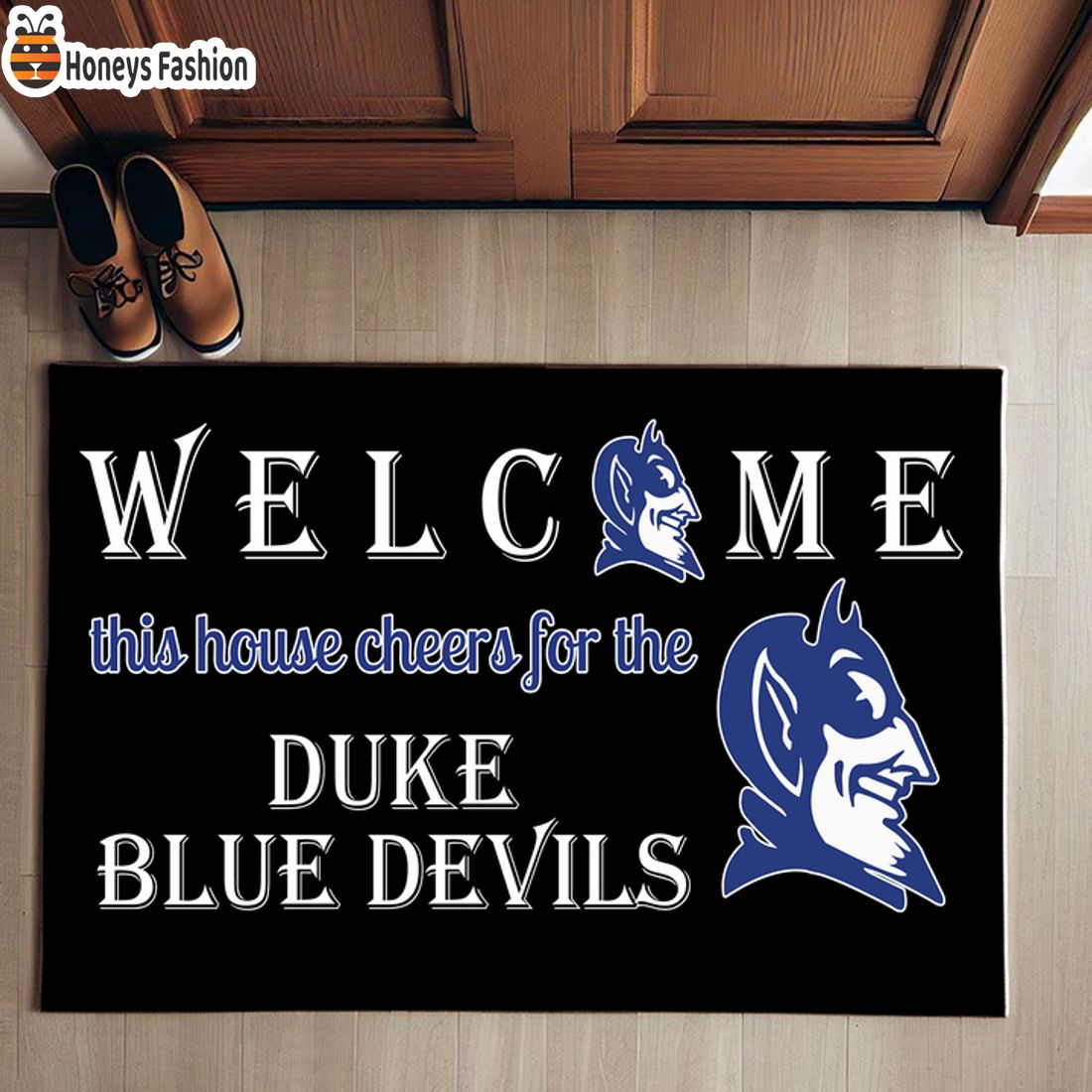 HOT Welcome This House Cheers For The Duke Blue Devils Doormat