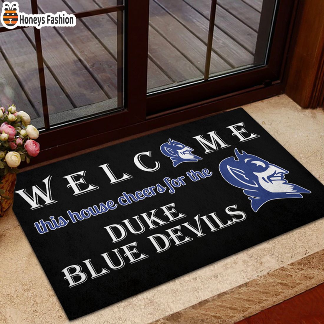 HOT Welcome This House Cheers For The Duke Blue Devils Doormat