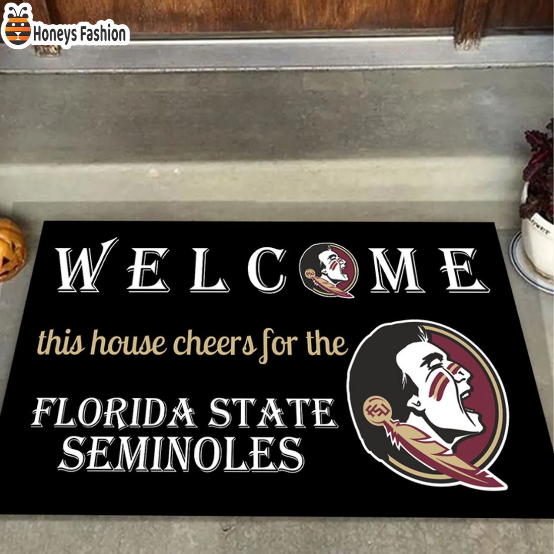 HOT Welcome This House Cheers For The Florida State Seminoles Doormat