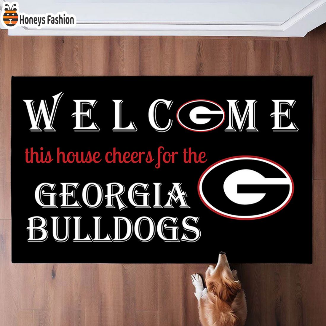 HOT Welcome This House Cheers For The Georgia Bulldogs Doormat