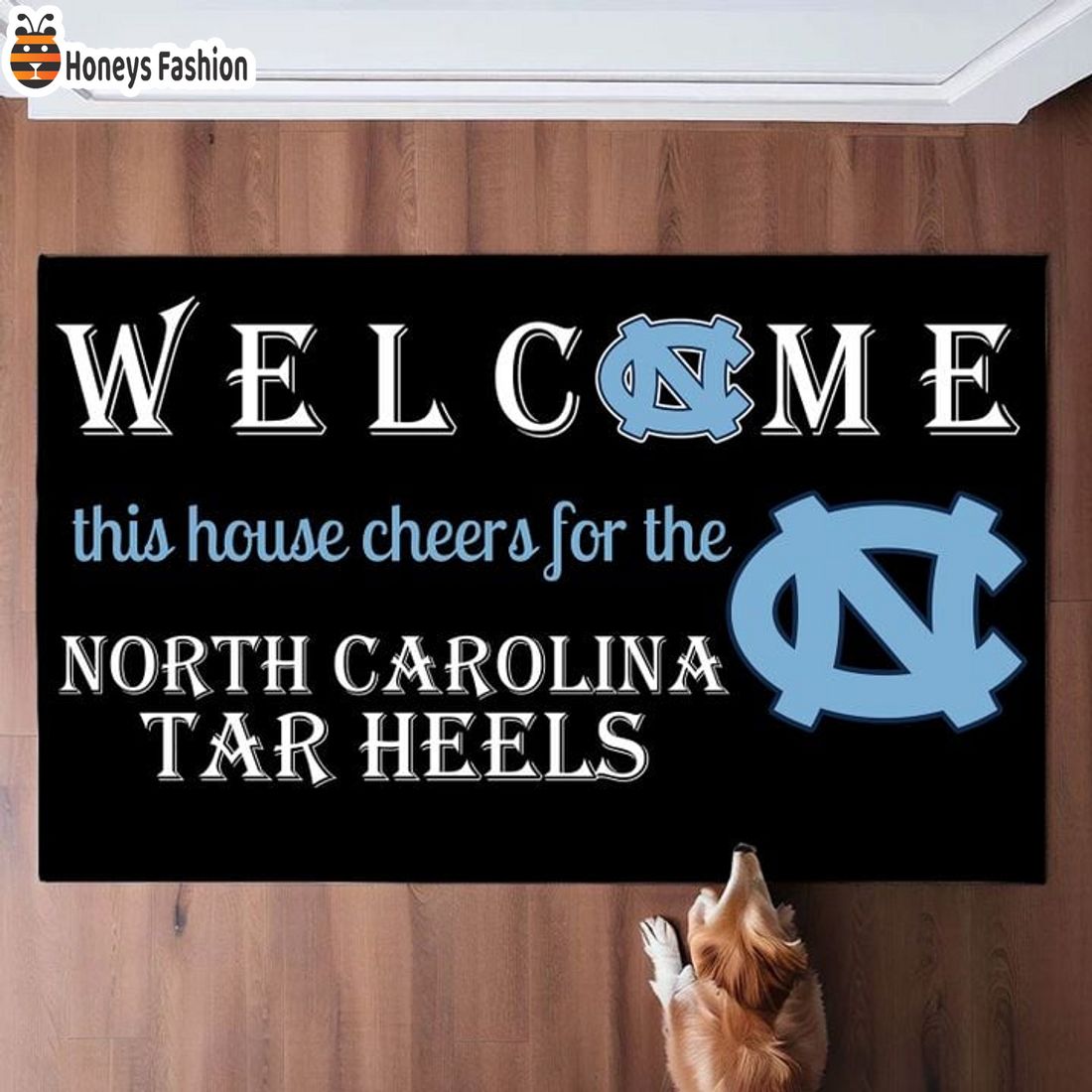 HOT Welcome This House Cheers For The North Carolina Tar Heels Doormat