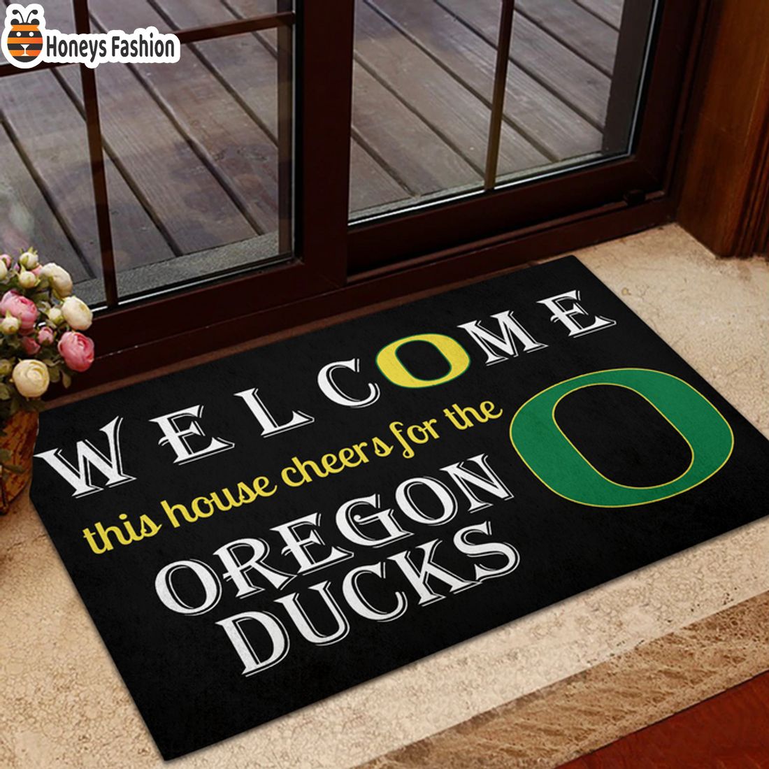 HOT Welcome This House Cheers For The Oregon Ducks Doormat